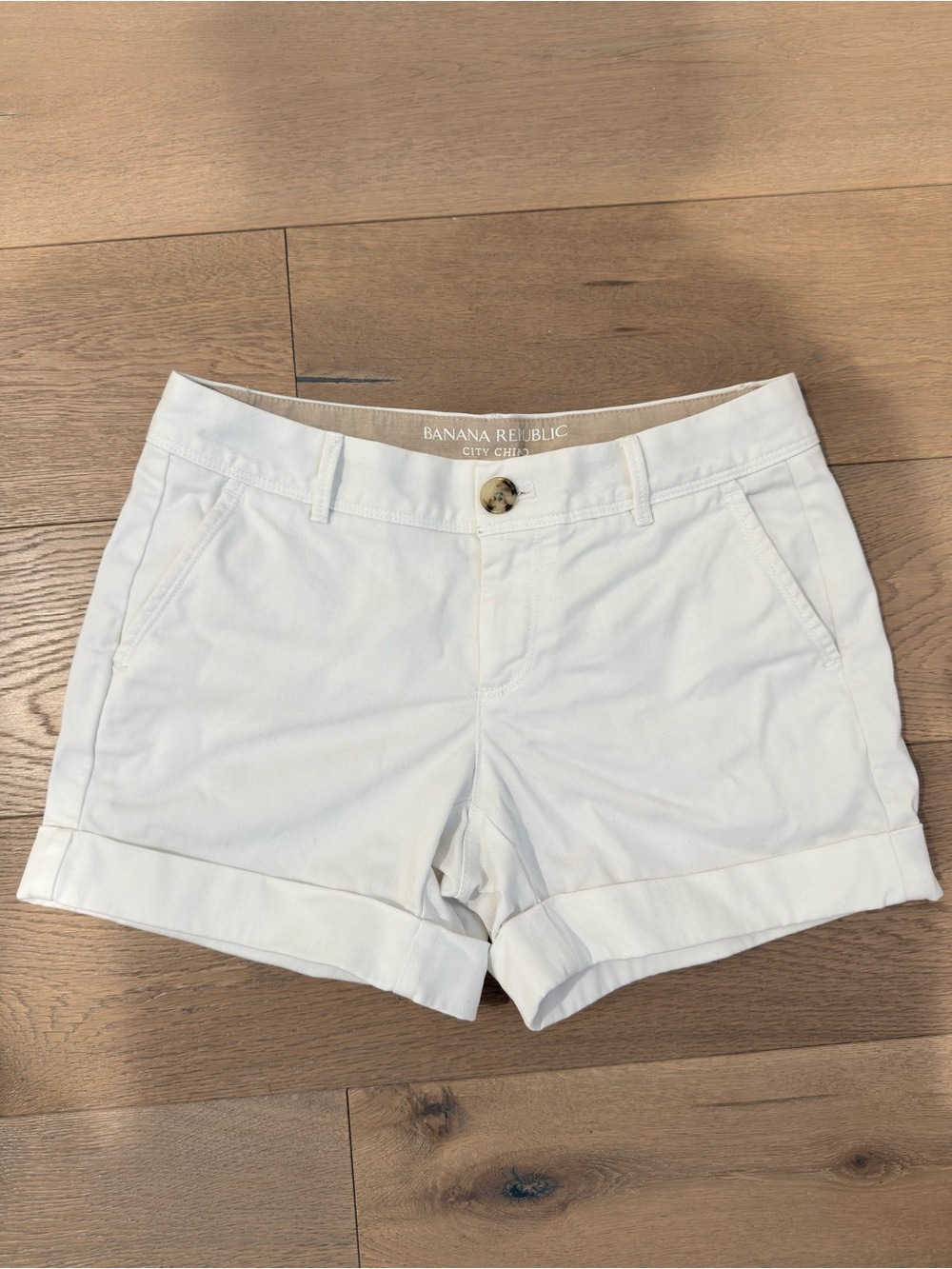 Banana Republic White City Chino Bermuda Shorts